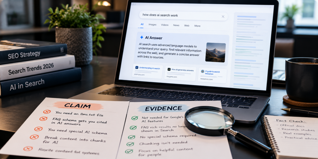 AI search myths and evidence