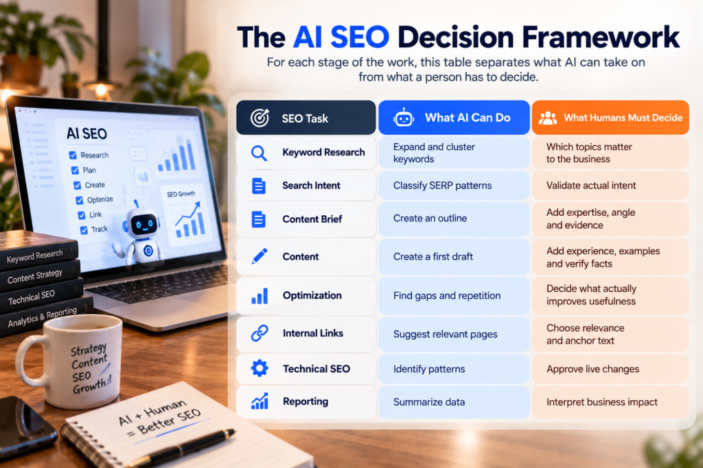 The AI SEO Decision Framework adpecharcha